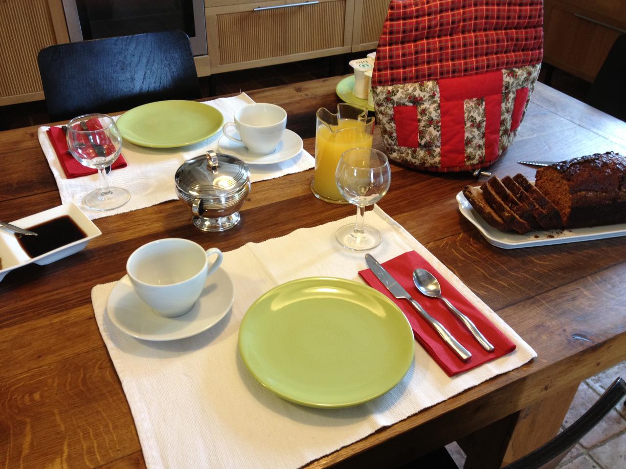 Table du Petit déjeuner